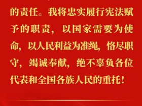 习近平在第十四届全国人民代表大会第一次会议上的讲话金句